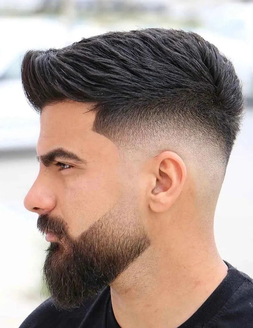 Skin Fade + Beard at Hanny's Hair Lounge